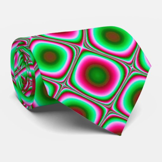 Geometrisch Abstract Stropdas (Opgerold)