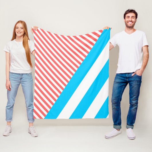 geometrisch, abstract, textuur, patroon, rood, bla fleece deken (In situ)