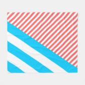 geometrisch, abstract, textuur, patroon, rood, bla fleece deken (Voorkant (Horizontaal))