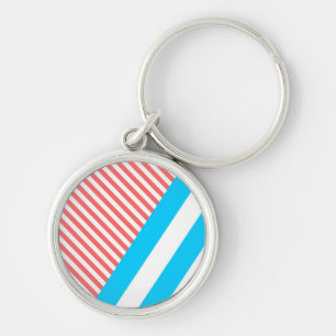 geometrisch, abstract, textuur, patroon, rood, bla sleutelhanger