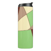 Geometrisch abstract thermosbeker (Gedraaid links)