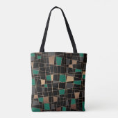 Geometrisch, abstract tote bag (Achterkant)