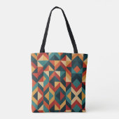 geometrisch abstract tote bag (Achterkant)