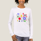 Geometrisch abstract Tri-Blend shirt (Voorkant volledig)