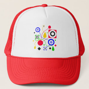 Geometrisch abstract trucker pet