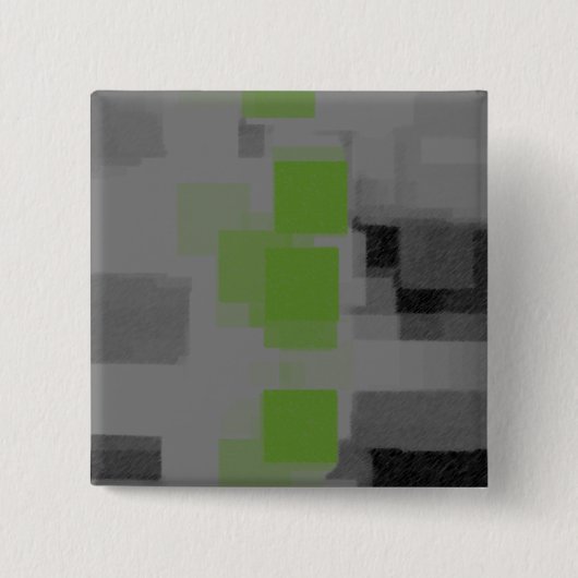 Geometrisch Abstract Vierkante Button 5,1 Cm (Voorkant)