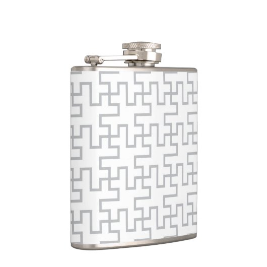 Geometrisch Abstract vloerontwerp Heupfles (Rechts)