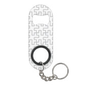 Geometrisch Abstract vloerontwerp Sleutelhanger Flessenopener (Achterkant)