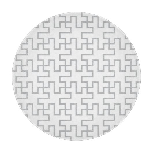 Geometrisch Abstract vloerontwerp Snijplank (Voorkant)