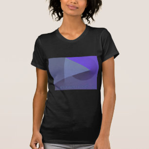 Geometrisch? Abstract vrouwelijke zwarte t-shirt