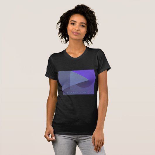 Geometrisch? Abstract vrouwelijke zwarte t-shirt (Voorkant volledig)