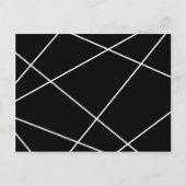 Geometrisch abstract - wit en zwart. briefkaart (Voorkant)