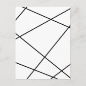 Geometrisch abstract - wit en zwart. briefkaart (Voorkant)