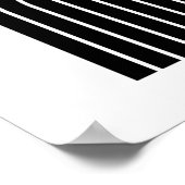 Geometrisch Abstract Zwart Mid Century Contemporar Poster (Hoek)