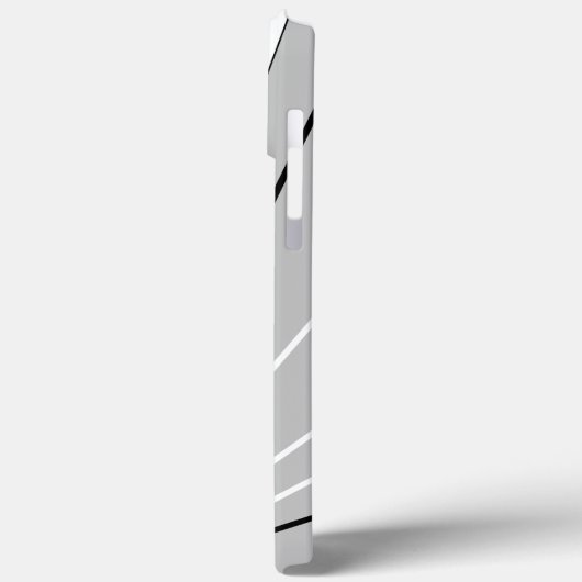 Geometrisch Abstract zwart wit monogram Case-Mate iPhone Case (Achterkant / Links)