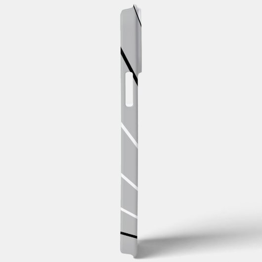 Geometrisch Abstract zwart wit monogram Case-Mate iPhone Case (Achterkant / Rechts)