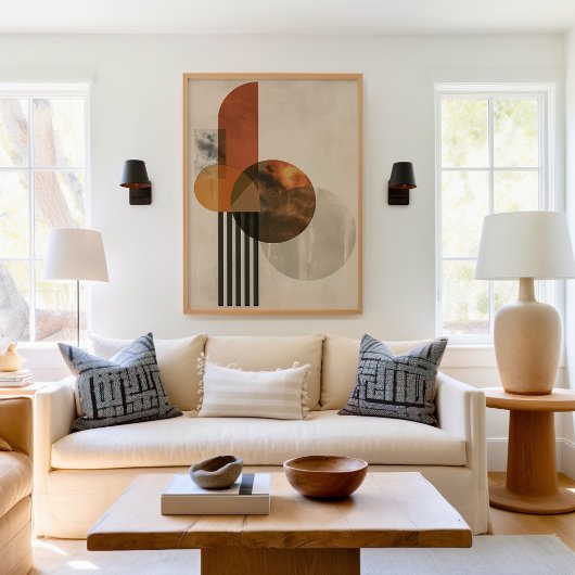 geometrisch Abstracte boho Poster