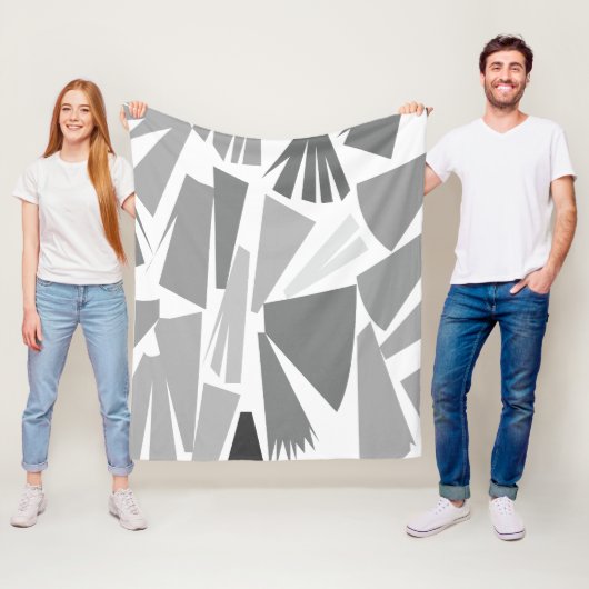 geometrisch Abstracte geometrie Fleece Deken (In situ)