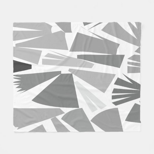 geometrisch Abstracte geometrie Fleece Deken (Voorkant (Horizontaal))