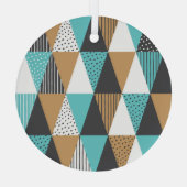 geometrisch: Abstracte illustratie. Glas Ornament (Achterkant)