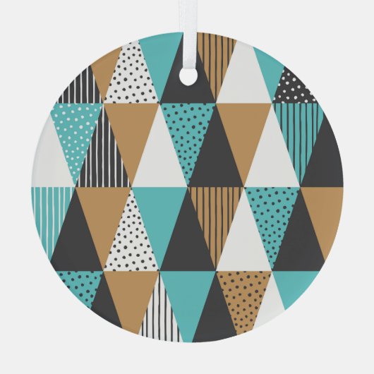 geometrisch: Abstracte illustratie. Glas Ornament (Achterkant)