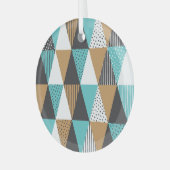 geometrisch: Abstracte illustratie. Glas Ornament (Voorkant links)