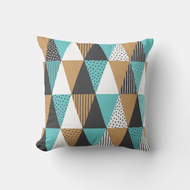  geometrisch: Abstracte illustratie. Kussen (Voorkant)