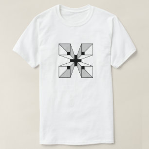 Geometrisch Abstracte Letter X Monogram T-shirt
