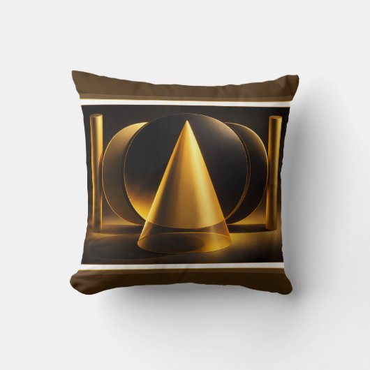 Geometrisch Abstracte Poster – Levendig Modern Des Kussen (Voorkant)