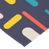 Geometrisch afgerond rechthoekpatroon lange tafelloper (Hoek)