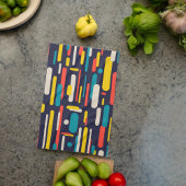 Geometrisch afgerond rechthoekpatroon theedoek