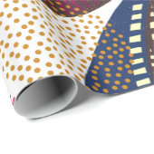 Geometrisch Afrikaans ontwerp Cadeaupapier (Rol Hoek)