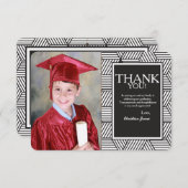 Geometrisch Afstuderen Foto Hartelijk dank Kaart (Voorkant / Achterkant)