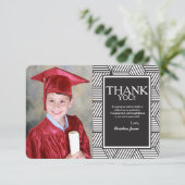 Geometrisch Afstuderen Foto Hartelijk dank Kaart (Staand voorkant)