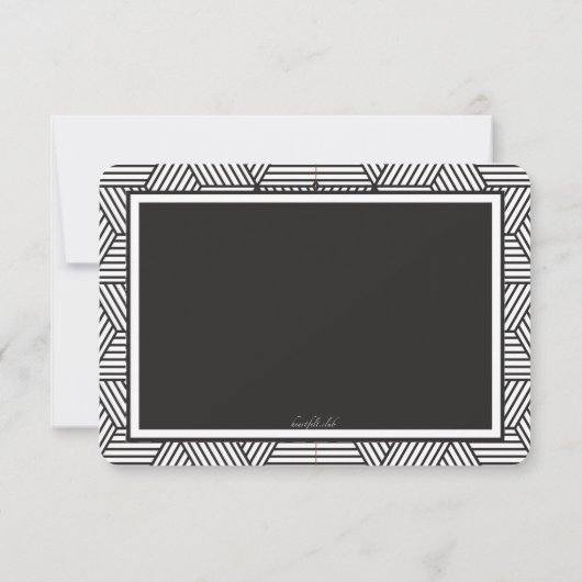 Geometrisch Afstuderen Foto Hartelijk dank Kaart (Achterkant)