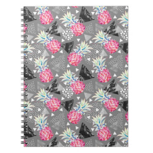 Geometrisch ananas gestructureerd patroon notitieboek