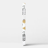Geometrisch ananas gouden Stippen patroon. Case-Mate iPhone Case (Achterkant / Links)