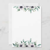 Geometrisch anemoon eucalyptus Baby shower Kaart (Achterkant)