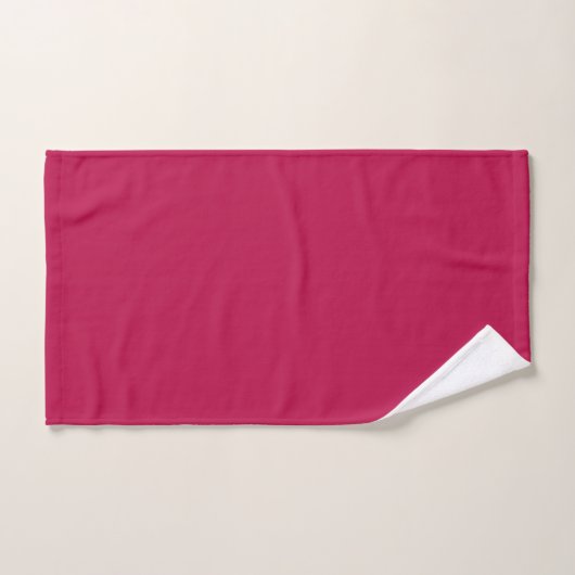 Geometrisch arabesk patroon in levendig roze en bl bad handdoek (Handdoek)
