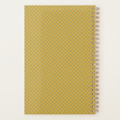Geometrisch & Art Deco Blue & Yellow Personated Planner (Achterkant)