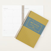 Geometrisch & Art Deco Blue & Yellow Personated Planner (Display)