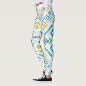 Geometrisch Aztec-patroon Leggings (Links)