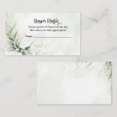 Geometrisch Baby shower Diaper Raffle-kaart invoeg Informatiekaartje (Voorkant / Achterkant)