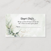 Geometrisch Baby shower Diaper Raffle-kaart invoeg Informatiekaartje (Voorkant)