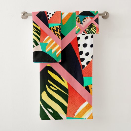 geometrisch bad handdoek (Insitu)