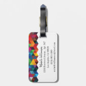 Geometrisch Bagagelabel (Achterkant verticaal)