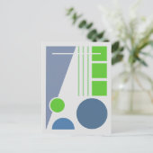 Geometrisch Balans Abstract Ontwerp Briefkaart (Staand voorkant)