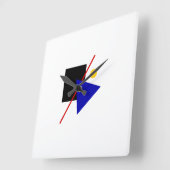 Geometrisch Bauhaus-ontwerp Vierkante Klok (Hoek)