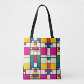 Geometrisch Bauhaus patroon Tote Bag (Voorkant)