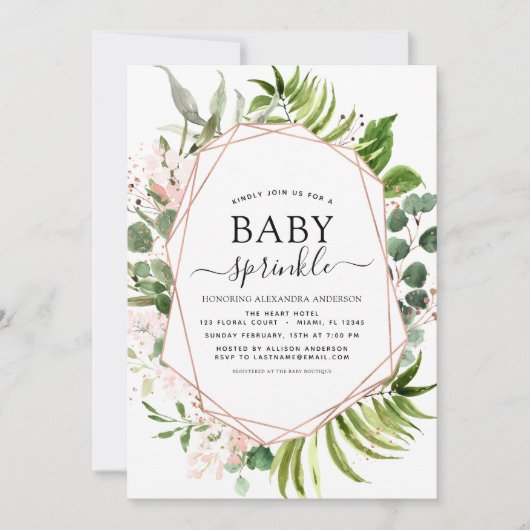 Geometrisch beeld van de Eucalyptus Greenery van b Kaart (Voorkant)